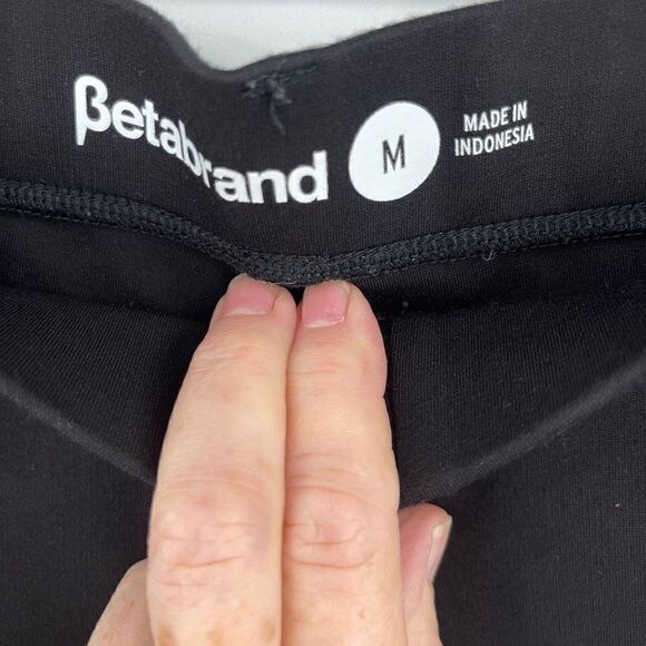 Betabrand Women's Black Yoga Pants Boot-Cut Size Medium - Picture 2 of 5